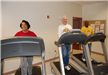 Exercising in the fitness room at the Thomasville Senior Center