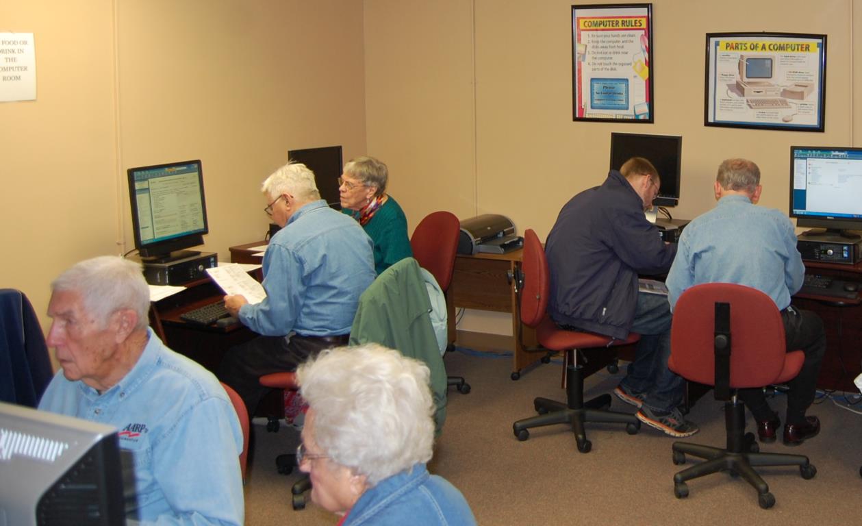 Tax preparation at the Senior Center in 2014