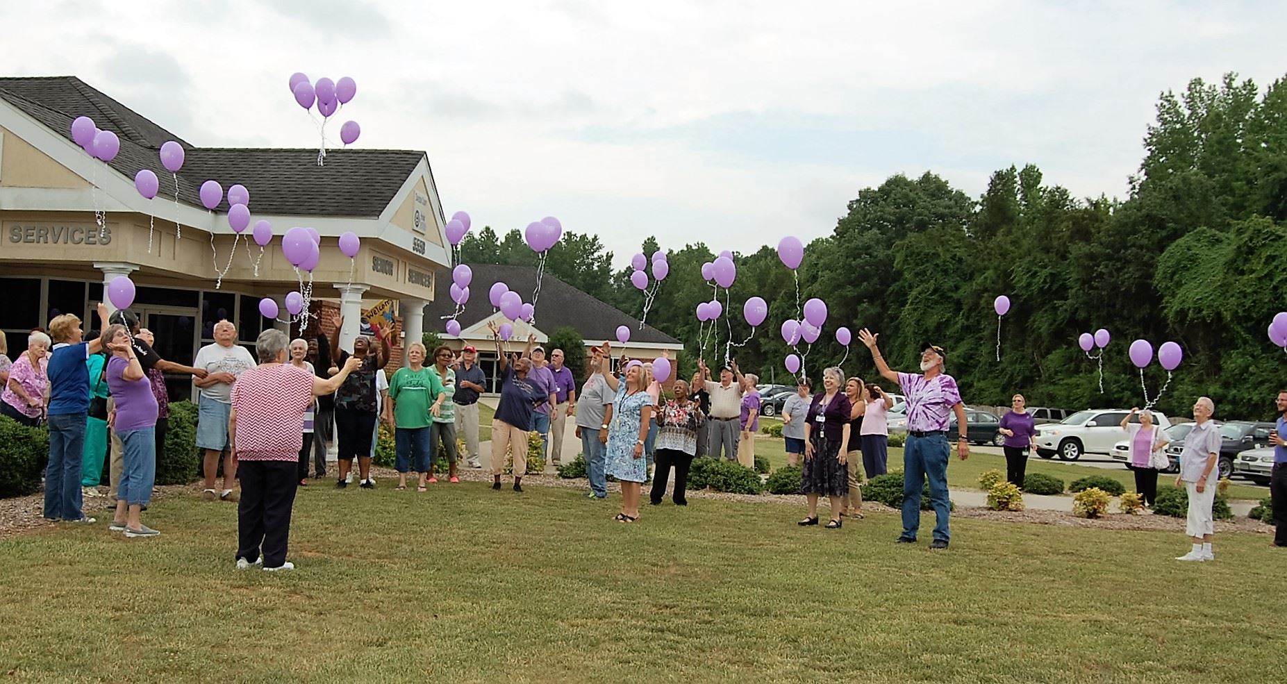 Balloon Release at the Lexington Senior Center