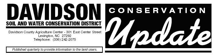 Davidson Conservation Update newsletter Logo