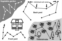 Soil testing sample map