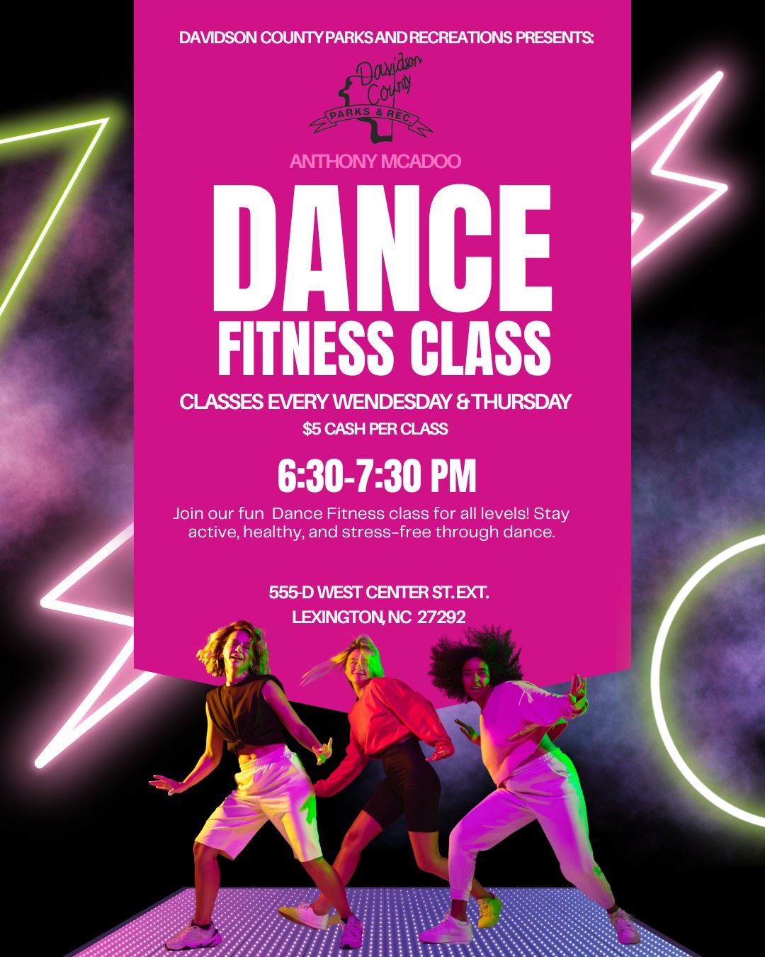 2026 Dance Fitness Flyer